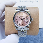 Rolex Lady-Datejust Pink Roman ženski sat s automatskim mehanizmom