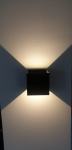 Vanjska zidna LED svjetiljka obostrana 12w CRNA vodootporna