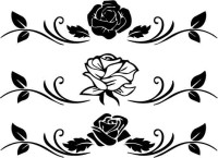 NALJEPNICA ZA ZID - 72/150 Ruže u raznim bojama