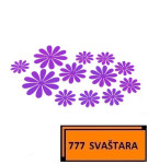 Naljepnice za zid - Zidna naljepnica - 3D Cvijetići - model 164