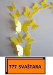 Naljepnice za zid - Zidna naljepnica - 3D Leptirići - model 42