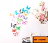 Naljepnice za zid - Zidna naljepnica - 3D leptirići - model 223