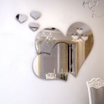 Srce - naljepnica imaitacija ogledala - Akcijska cijena