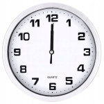 Analogni zidni sat 20cm second silent silver
