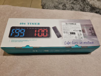 Digitalni zidni sat s timerom i štopericom (LED, 6 znamenki)