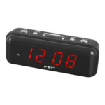 VST-738 digitalni LED budilnik s crvenim zaslonom