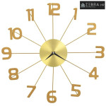 Zidni sat metalni 50 cm zlatni - Zlatno 50 cm