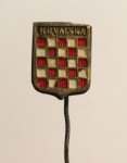 Hrvatska grb srebrna značka