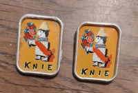KNIE cirkus-par vintage beđeva značaka
