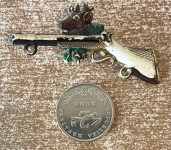 LOVSTVO, JELEN I PUŠKA - PLASTIČNA ZNAČKA