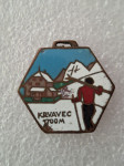 MEDALJA. KRVAVEC - 1700 m. Emajlirana. Mob