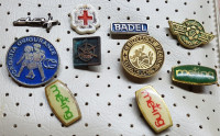 STARA METALNA ZNAČKA, LOT 10. ZNAČAKA, RAZNE RAZLIČITE ZNAČKE