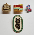 STARA METALNA ZNAČKA, LOT 4. ZNAČAKA, RAZNE RAZLIČITE ZNAČKE