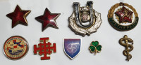 STARA METALNA ZNAČKA, LOT 9. ZNAČAKA, RAZNE RAZLIČITE ZNAČKE