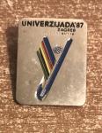 UNIVERZIJADA 1987. ZAGREB - ZNAČKA NA POPREČNU IGLU