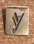 UNIVERZIJADA 1987. ZAGREB - ZNAČKA NA POPREČNU IGLU