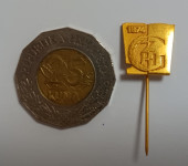 Značka "GZH 1874" metalna