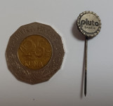 Značka "pluto Zagreb" plastična