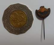 Značka "Pri Žabarju" metalna