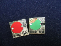 ZNAČKE - SPENT - LJUBLJANA - 1965 - dva komada