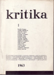 KRITIKA broj 1, veljača 1963., Zagreb