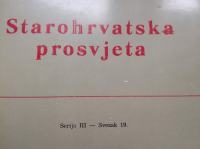 Starohrvatska prosvjeta - serija III br. 19 - 1989.