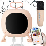 Aku. bluetooth 5.3 karaoke zvučnik sa mikrofonom LED RGB USB