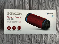 Bluetooth zvučnik Sencor IPX6 SIRIUS SSS 6400N RED / NOVO, NEKORIŠTENO