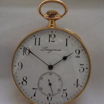 ANTIQUE 18 K GOLD LONGINES POCKET WATCH /ZLATNI LONGINES 19.st.