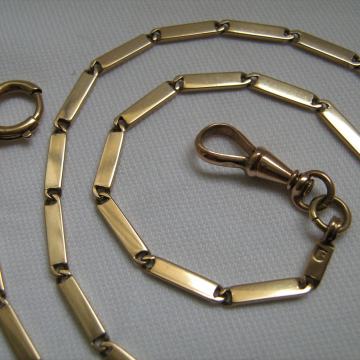 ANTIQUE 18 KARAT GOLD POCKET WATCH CAIN / ZLATNI LANAC ZA ĐEPNI SAT