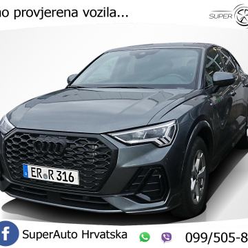 Audi Q3 Sportback 35 TDI S line 150 KS, ACC+KAM+GR SJED+BLACK+19"