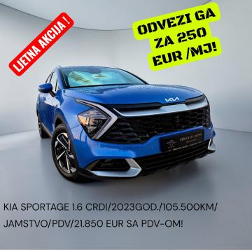 KIA SPORTAGE 1.6 CRDi/REZERVIRANO!/DUAL SCREEN/POLUKOŽA/PDV/JAMSTVO