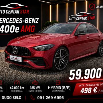 Mercedes-Benz C400e AMG ☆ u PDV-u ☆ GARANCIJA ☆