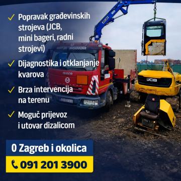 POPRAVAK GRAĐEVINSKE MEHANIZACIJE – IZLAZAK NA TEREN