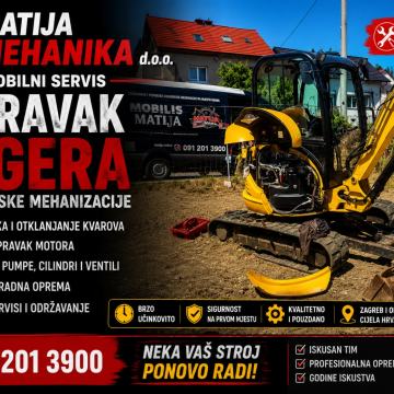 POPRAVAK GRAĐEVINSKE MEHANIZACIJE – IZLAZAK NA TEREN