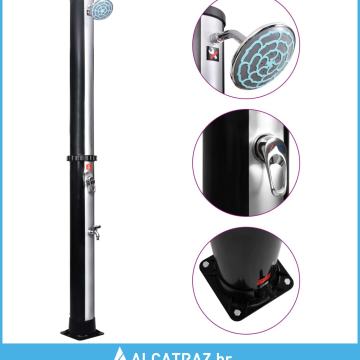 Vanjski solarni tuš s glavom i slavinom 40 L - NOVO