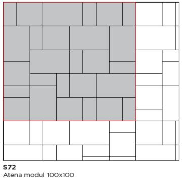 Samoborka opločnik Atena 6 cm siva