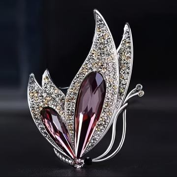 Novi broš s leptirom, vintage ukrasna igla s cirkonima