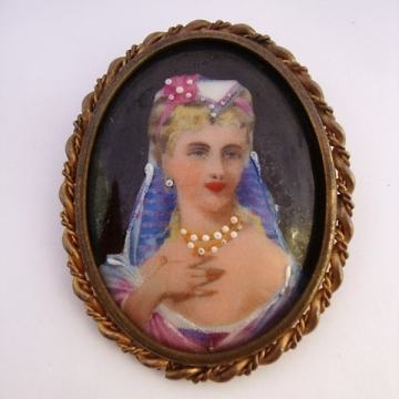 BROŠ  LIMOGES FRANCE - KRASAN STARINSKI BROŠ