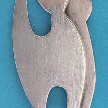 BROŠ MAČKA UKRAS ZA KAPU ILI KAPUT SREBRO 925