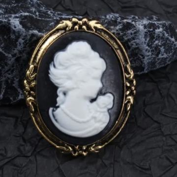 CAMEO - BROŠ VINTAGE - NOVO S ETIKETOM