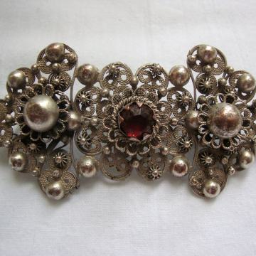 FILIGRANSKI BROŠ RUČNI TRADICIJSKI RAD 19.st. - Dalmacija