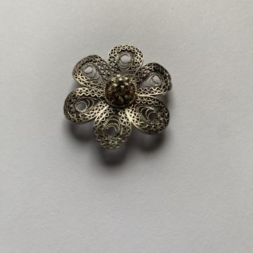 Srebrni filigranski broš/privjesak