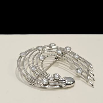 ZLATNI BROŠ S DIJAMANTIMA 0.55CT 5.50G (14K) / R1, RATE !!