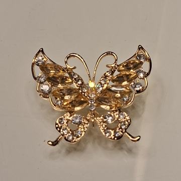 ZLATNI BROŠ LEPTIR - NOVO S ETIKETOM