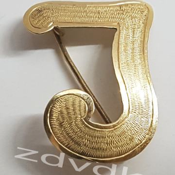 ZLATNI STARI BROŠ, ZLATO 14 KARATNO, ČISTOĆE *585, VINTAGE