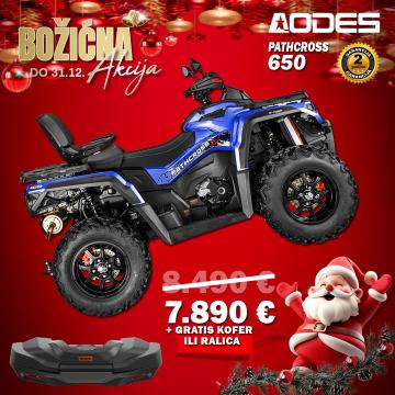 AODES PATHCROS 650CC 4x4 V-TWIN BOŽIĆNA AKCIJA GRATIS KOFER ILI RALICA