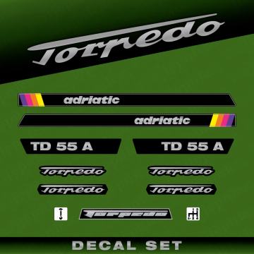 Zamjenske naljepnice za traktor Torpedo TD 55 A
