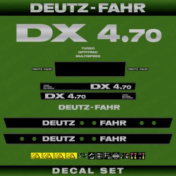 Zamjenske naljepnice za traktor Deutz-Fahr DX 4.70 TOM