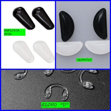 SILIKONSKE NOSNE KAPICE DODACI NAOČALA 3 PROTUKLIZNO modela